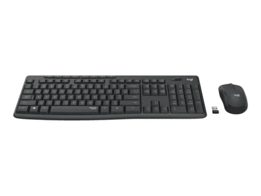 Безжичен комплект клавиатура и мишка Logitech MK295 Graphite black 920-009800 US
