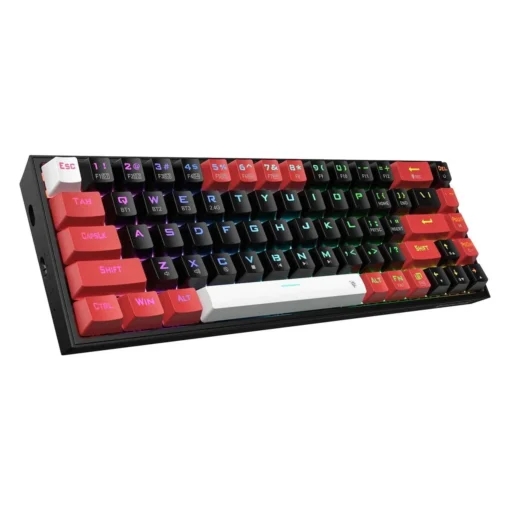 Клавиатура Redragon Castor Pro K631RGB-PRO-BRW_RD с червени