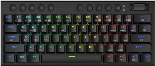 Безжична клавиатура Redragon – Noctis Pro Red