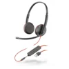 Слушалки с микрофон Plantronics Blackwire C3225 Headset USB-A