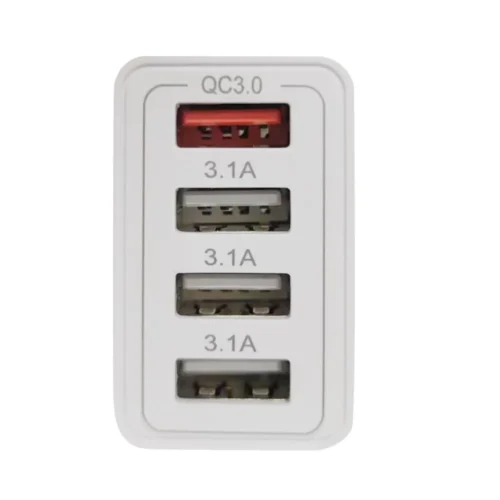Makki бързо зарядно Fast Charger - QC3.0+3xUSB 30W White - MAKKI-QC48W4