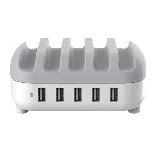 Orico зарядна станция за мобилни устройства Charger Station 220V - 5 x USB 40W White -