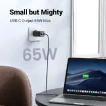 Ugreen универсално зарядно за стена Charger Wall 65W GaN CD244 1 x USB-A 2 x Type-C Black -