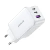 Ugreen универсално зарядно за стена Charger Wall 65W GaN CD244 1 x USB-A 2 x Type-C White -