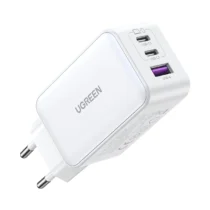 Ugreen универсално зарядно за стена Charger Wall 65W GaN CD244 1 x USB-A 2 x Type-C White -