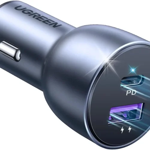 Ugreen зарядно за кола Fast Charger Car - Type-C + USB QC3.0 Power Distribution 52.5W CD213 -
