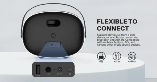 W-King Блутут мобилна колонка Bluetooth Speaker – T8 Black – 30W