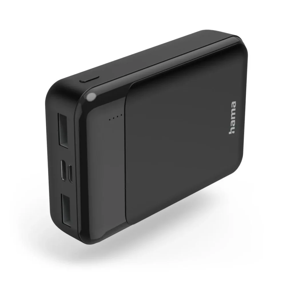 Външна батерия HAMA "Eco Power 10" 10000 mAh Изходи: 1 x USB-C 2 x USB-A