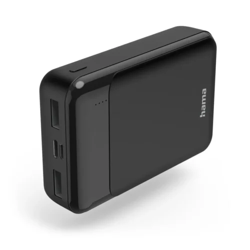 Външна батерия HAMA "Eco Power 10" 10000 mAh Изходи: 1 x USB-C 2 x USB-A