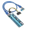 Конвертор Estillo Riser Card 6 Pin PCI-Е x 1 към PCI-Е x16 USB 3.0