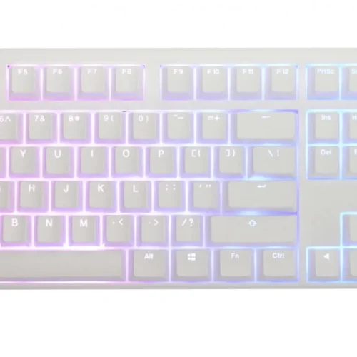 Геймърскa механична клавиатура Ducky One 3 Pure White Full Size Hotswap Cherry MX Clear RGB PBT