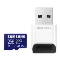 Карта памет Samsung PRO Plus microSDXC UHS-I 256GB Адаптер USB четец