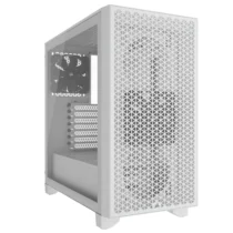 Кутия за компютър Corsair 3000D Airflow Mid Tower Tempered Glass Бял