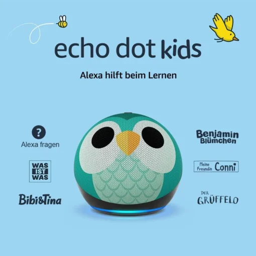 Преносима смарт тонколона Amazon Echo Dot Kids