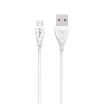 кабели за телефони Кабел за данни DeTech DE-24M Micro USB 1.0m Бял -