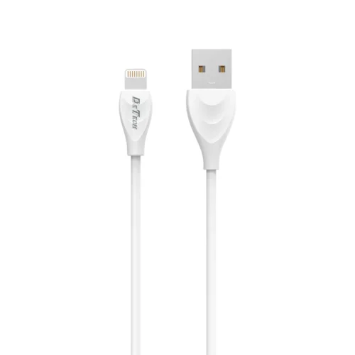 кабели за телефони Кабел за данни DeTech DE-24i Lightning (iPhone 5/6/7/SE) 1.0m Бял -