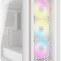 Кутия за компютър Corsair iCUE 5000D RGB Airflow Mid Tower Tempered Glass Бяла