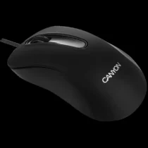 Мишка за компютър CANYON CM-2 Wired Optical Mouse with 3 buttons 1200 DPI optical technology for precise tracking black