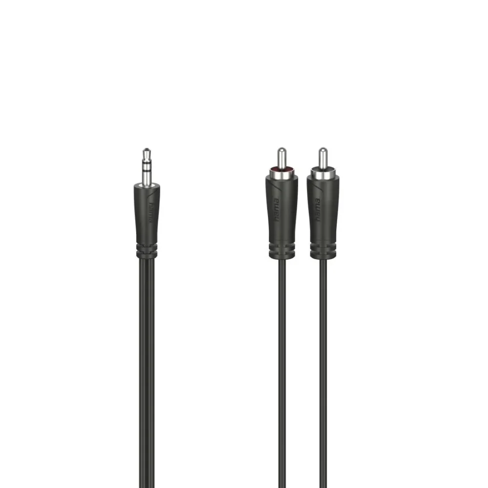 Аудио кабел HAMA 3.5 mm жак мъжко - 2 x Чинч мъжко 3.0 m Стерео