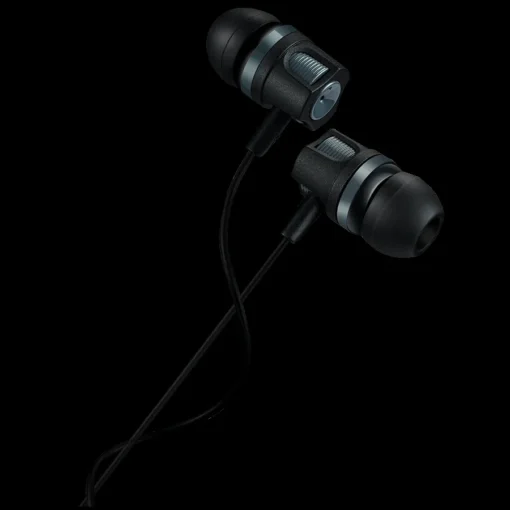 Слушалки CANYON Stereo earphones with microphone 1.2M dark gray