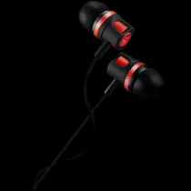 Слушалки CANYON Stereo earphones with microphone 1.2M red