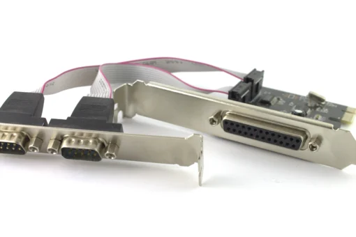 Адаптер (преходник) Платка PCI-E  към  Serial + Parallel port No