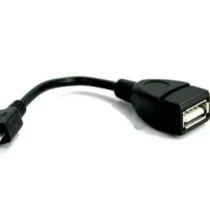VCom Кабел OTG USB AF / Micro USB Black - CU226-0.2m