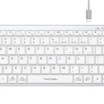 Безжична клавиатура A4TECH FBX51C FStyler Grayish White Bluetooth 2.4 GHz USB-C Кирилизирана