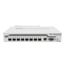Суич MikroTik CRS309-1G-8S+IN LAN 1 x Gigabit Ethernet ports 8 x SFP+ 10Gbps PoE in