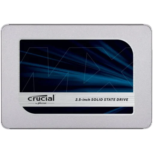 SSD диск Crucial® MX500 500GB SATA 2.5” 7mm (with 9.5mm adapter) SSD EAN: 649528785053