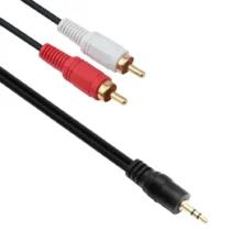 кабели за компютри Аудио кабел DeTech 3.5 - 2RCA 1.5м. high quality -