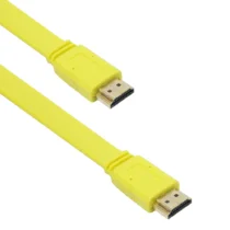 кабели за компютри Кабел DeTech HDMI - HDMI M/М 1.8m Flat Жълт - 18123