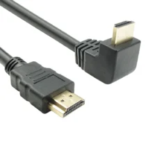 кабели за компютри Кабел DeTech HDMI - HDMI M/М 1.5м С ъглова глава -