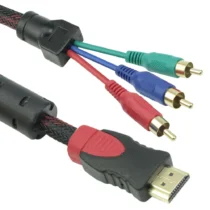 кабели за компютри Кабел DeTech HDMI 3 RCA 1.8m HQ -18188
