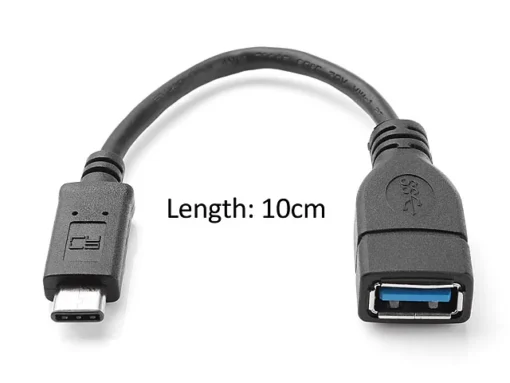 кабел за мобилен телефон Преходник USB 3.1 TYPE-C към USB/F