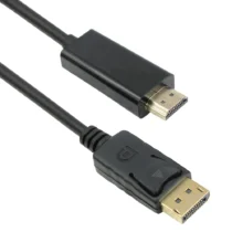 кабели за компютри Кабел DeTech DP HDMI M/M 14+1 cooper 1.8м Черен -