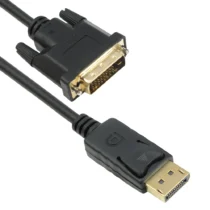 кабели за компютри Кабел DeTech DP DVI M/M 14+1 cooper 3м Черен -