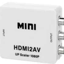 Адаптер (преходник) Конвертор No brand HDMI към AV (3RCA) Бял -