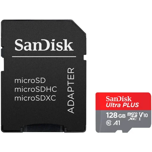 Карта памет SanDisk High Endurance microSDXC 128GB + SD Adapter - for dash cams & home monitoring up to 10000 Hours Full