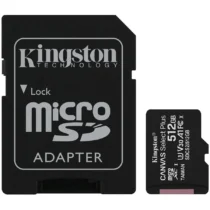 Карта памет Kingston 512GB micSDXC Canvas Select Plus 100R A1 C10 Card + ADP EAN: