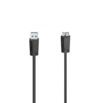 Кабел HAMA USB 3.0 A мъжко - USB 3.0 Micro-B мъжко 1.5 м 5Gbit/s Черен