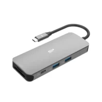 Докинг станция Silicon Power SR30 8 в 1 USB-C HDMI 4K USB 3.2 Ethernet Port MicroSD