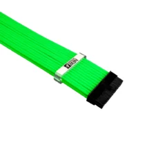 1stPlayer комплект удължителни кабели Custom Modding Cable Kit Neon Green - ATX24P EPS PCI-e -
