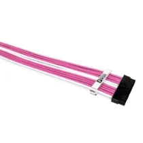 1stPlayer комплект удължителни кабели Custom Modding Cable Kit Pink/White - ATX24P EPS PCI-e -