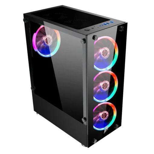 1stPlayer Кутия Case ATX – Fire Dancing V2-A RGB – 4 fans