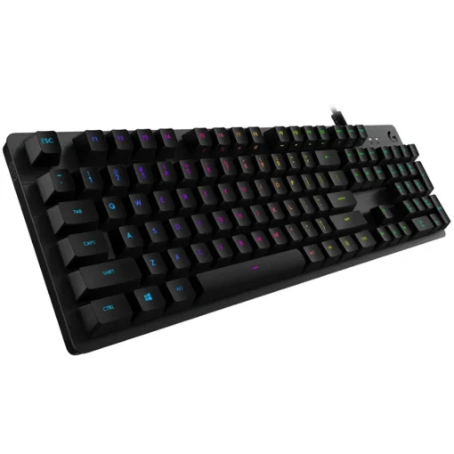 Геймърска клавиатура LOGITECH G512 Corded LIGHTSYNC Mechanical Gaming Keyboard - CARBON - US INT'L - USB -