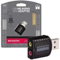 Звукова карта AXAGON ADA-17 USB2.0 - Stereo HQ Audio Mini Adapter 24bit 96kHz