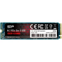 SSD диск Silicon Power Ace - A80 2TB SSD PCIe Gen 3x4 PCIe Gen3 x 4 & NVMe 1.3 SLC cache + DRAM cache - Max 3400/3000 MB