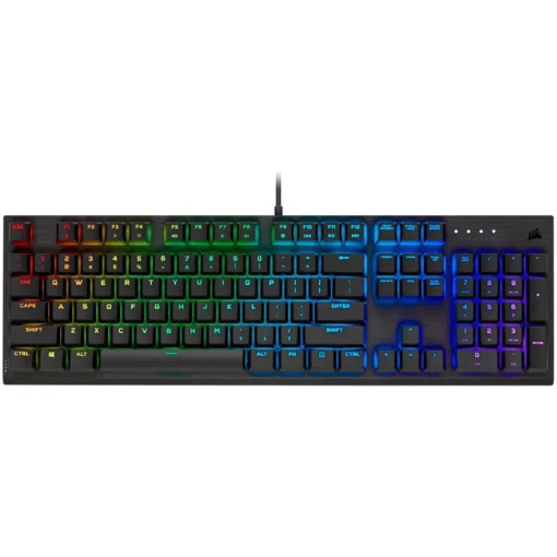 Геймърска клавиатура Corsair K60 RGB PRO Mechanical Gaming Keyboard Backlit RGB LED CHERRY VIOLA Black