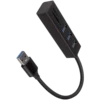 USB хъб AXAGON HMA-CR3A 3x USB-A + SD/microSD USB3.2 Gen 1 hub metal 20cm USB-A cable